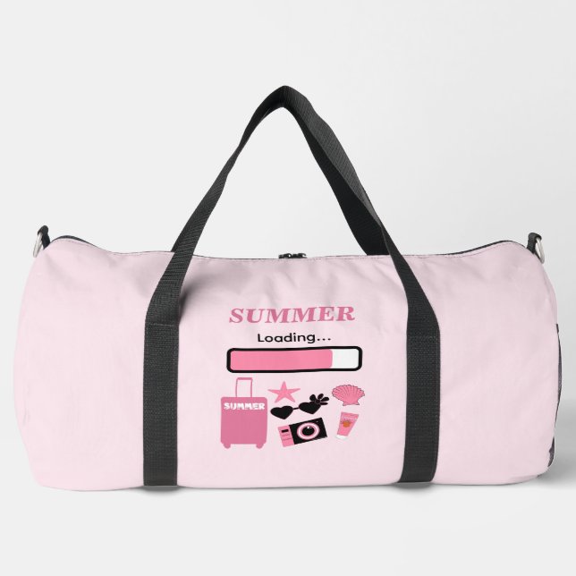 Summer Loading Pink Duffle Bag (Front)