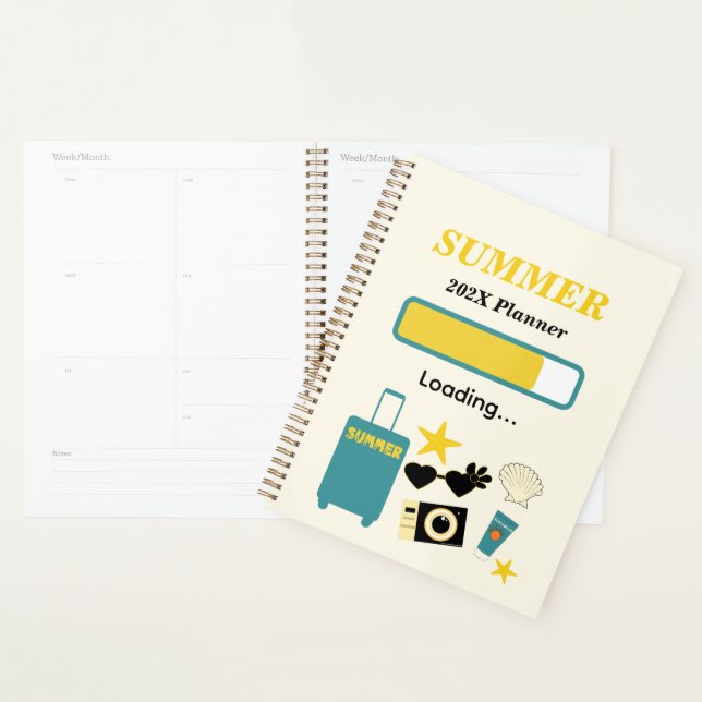 Summer Loading Yellow Summer Planner (Display)