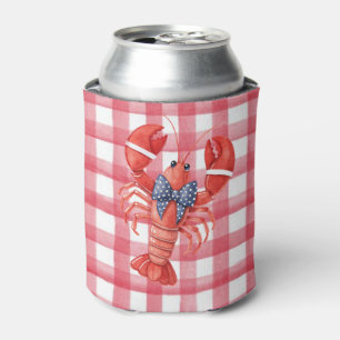 Summer Lobster Red Chequered Can Cooler