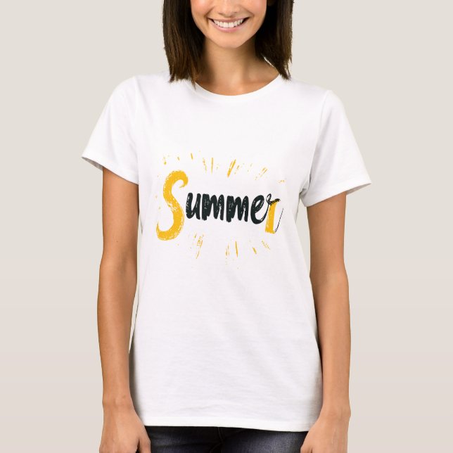 Summer Logo - Summer Text Design T-Shirt (Front)