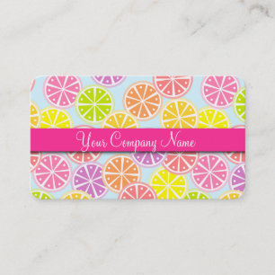 Summer Lollipop Candy Shop Bakery Business Card