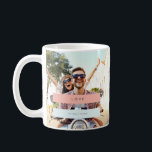 Summer Love Coffee Mug<br><div class="desc">Pink and light pastel blue strip.</div>