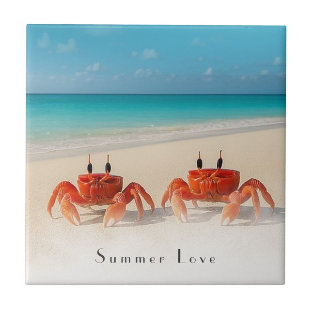 Summer Love – Customisable Beach Coaster (Front)