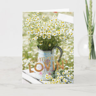 Summer Love Field Wild Flowers  + Text Card
