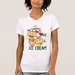 Summer Love Women's T-Shirt - Cute Sun Ice Cream