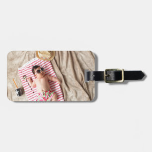summer luggage tag