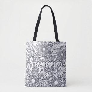 Summer Mandalas Colouring Fun Tote Bag