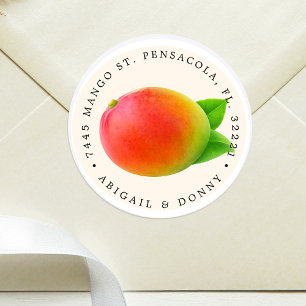 Summer Mango   Address Envelope Seal
