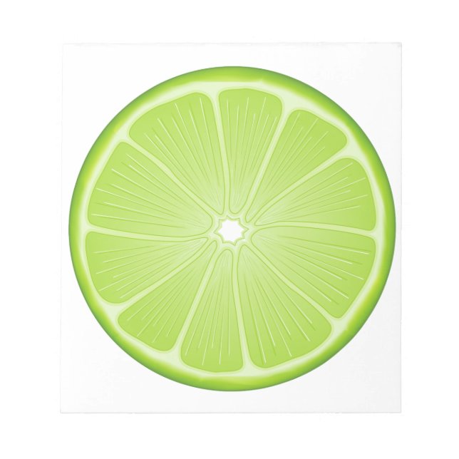 Summer Margarita Party Lime Notepad (Front)