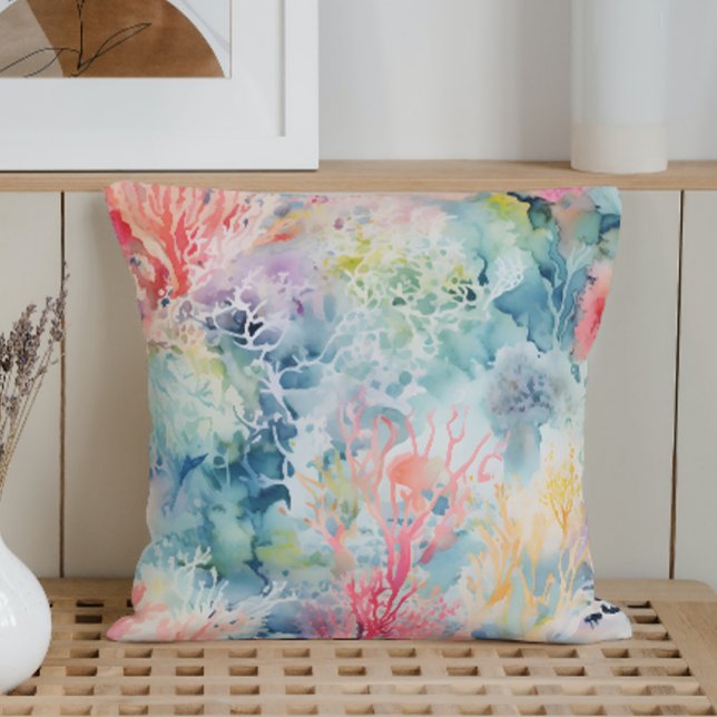 Summer Marine Coral Reef Cushion (Creator Uploaded)