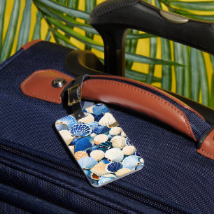Summer Marine Seashells Luggage Tag