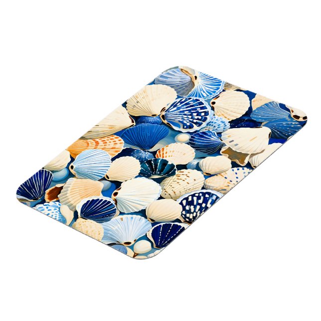 Summer Marine Seashells  Magnet (Left Side)