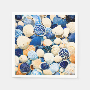 Summer Marine Seashells Napkin