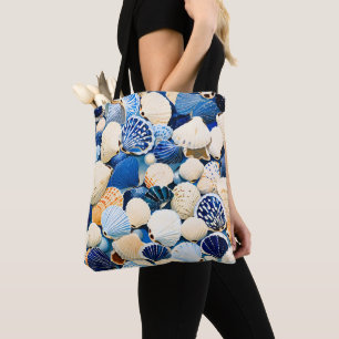 Summer Marine Seashells  Tote Bag