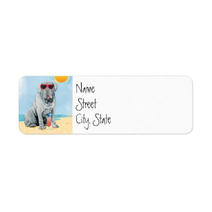 Summer Mastino Label Return Address Label