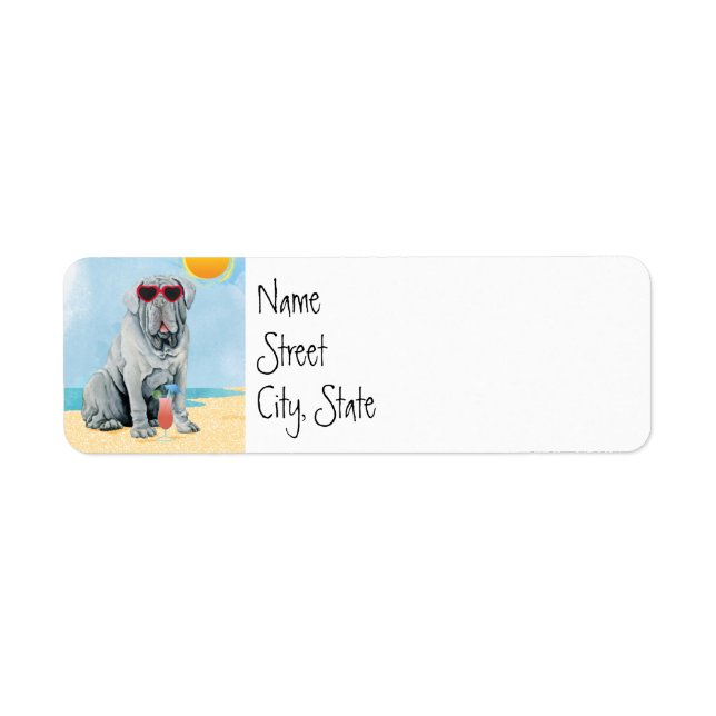 Summer Mastino Label Return Address Label (Front)