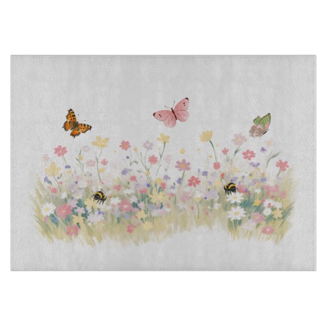 Summer Meadow Chopping Board (Front)
