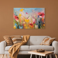 Summer Meadow – Expressive Abstract Wildflowers