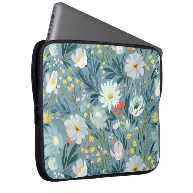 Summer Meadow of Wildflowers Laptop Sleeve (Front Right)