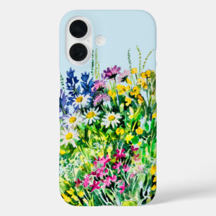 Summer meadow, wild flowers iPhone 16 case