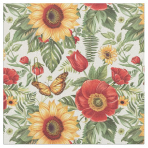 Summer Meadow Wings Fabric