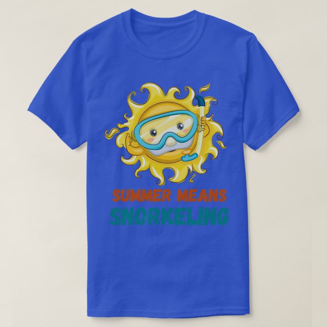 Summer means snorkelling classic authentic T T-Shirt (Design Front)