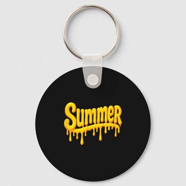 Summer melting heatwave  key ring (Front)