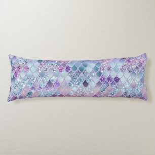 Summer Mermaid Glitter Scales #11 (Faux Glitter) Body Cushion