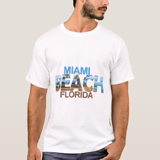 Summer miami beach- florida  T-Shirt (Front)