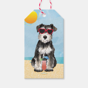 Summer Miniature Schnauzer Gift Tags