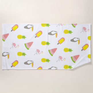Summer mix pattern beach towel