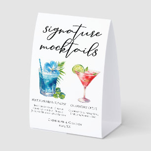 Summer Mocktails Blue Hawaiian Cranberry Cutie