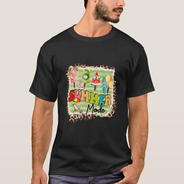Summer Mode Ice Cream Popsicle T-Shirt (Front)