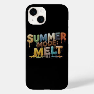Summer Mode: Melt – Funny Melting Text Case-Mate iPhone 14 Case