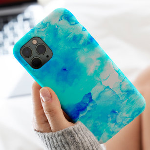 Summer modern blue sea hand painted watercolor case for the iPhone 5