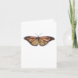 Summer Monarch Folded Note Card