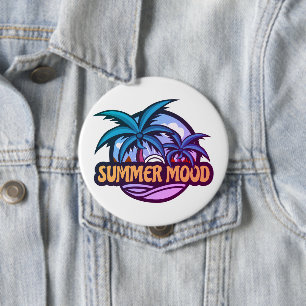 Summer Mood 10 Cm Round Badge