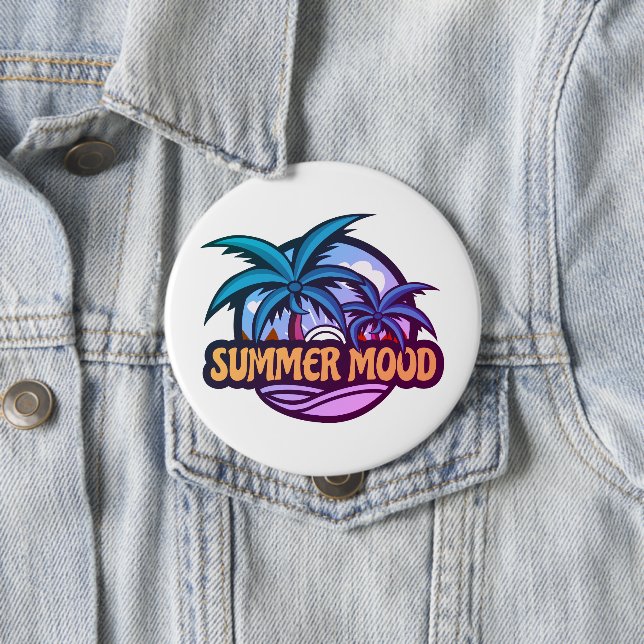 Summer Mood 10 Cm Round Badge (In Situ)