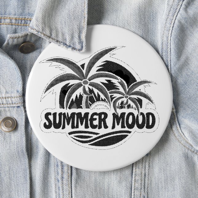 Summer Mood 6 Cm Round Badge (In Situ)