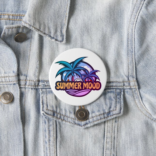 Summer Mood 7.5 Cm Round Badge (In Situ)