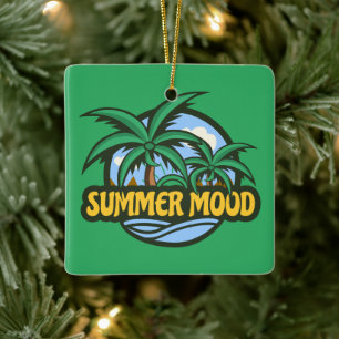 Summer Mood Ceramic Ornament