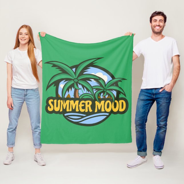 Summer Mood Fleece Blanket (In Situ)