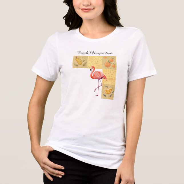 summer mood fruits and animals Tri-Blend shirt (Front)