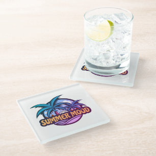 Summer Mood Glass Coaster