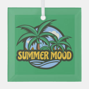 Summer Mood Glass Tree Decoration