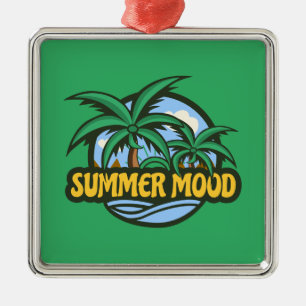 Summer Mood Metal Ornament