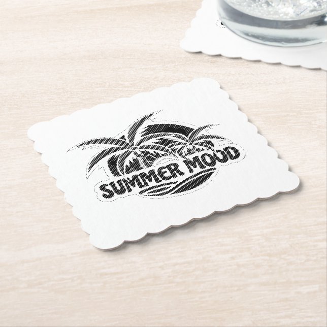 Summer Mood Paper Coaster (Angled)
