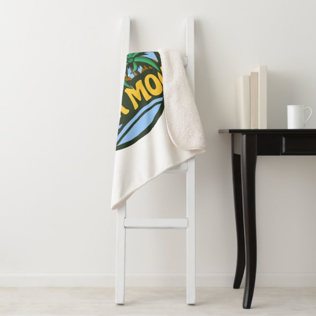 Summer Mood Sherpa Blanket (In Situ)