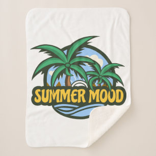 Summer Mood Sherpa Blanket