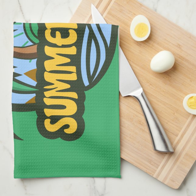 Summer Mood Tea Towel (Quarter Fold)